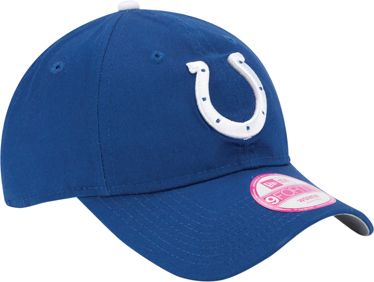 New Era 9Twenty Women Indianapolis Colts Royal Blue Adjustable Cap front view