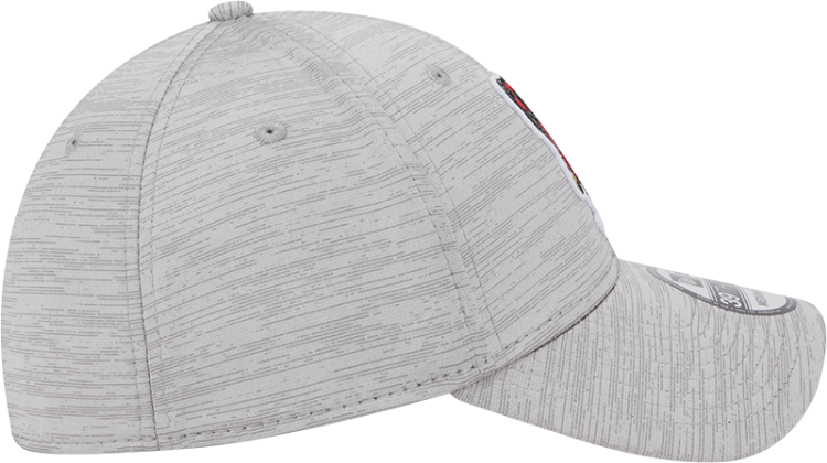Men's St. Louis Cardinals New Era Gray 2023 Clubhouse 39THIRTY Flex Hat detail view