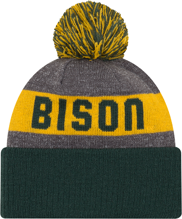 North Dakota State Bison New Era sport Knit Beanie front view