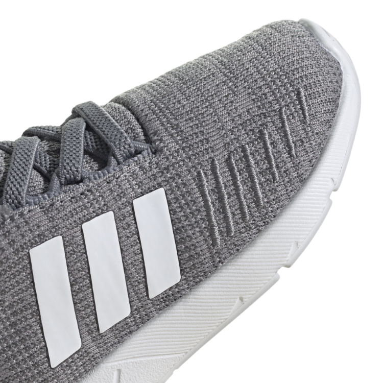 ADIDAS GW8186 SWIFT RUN 22 EL INF'S (Medium) Grey/White/Grey Mesh Running Shoes image 7
