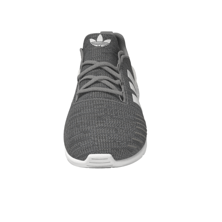 ADIDAS GW8186 SWIFT RUN 22 EL INF'S (Medium) Grey/White/Grey Mesh Running Shoes image 8