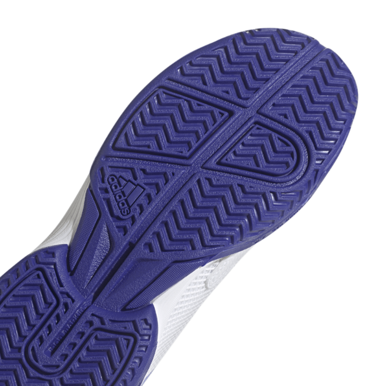 HP9715 Adidas Juniors' Courtflash Tennis Shoes Footwear White and Pulse Mint back view