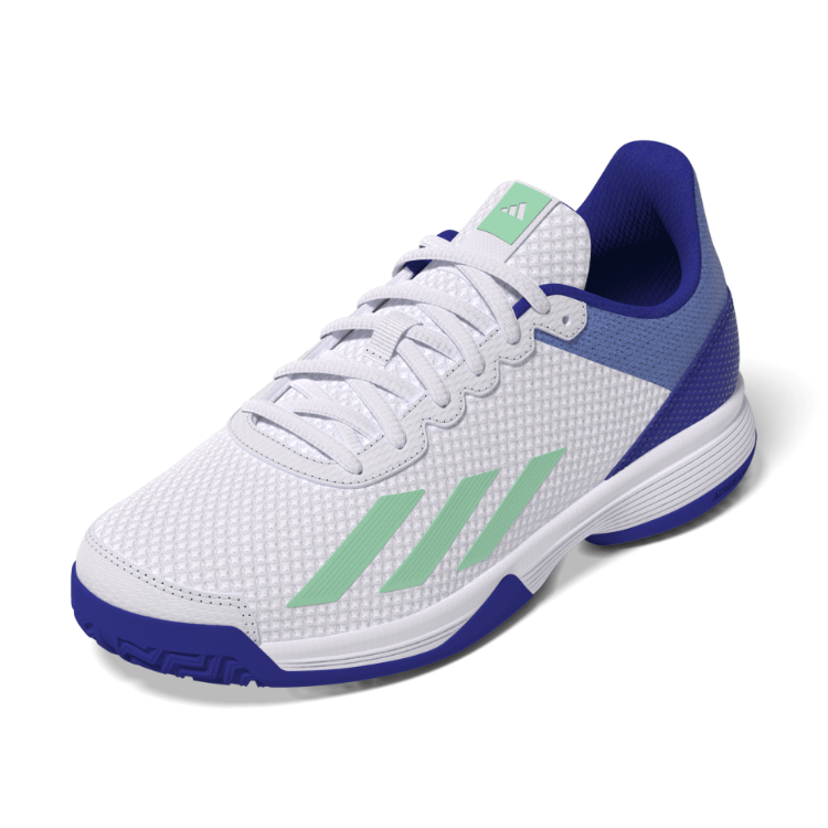 HP9715 Adidas Juniors' Courtflash Tennis Shoes Footwear White and Pulse Mint image 6