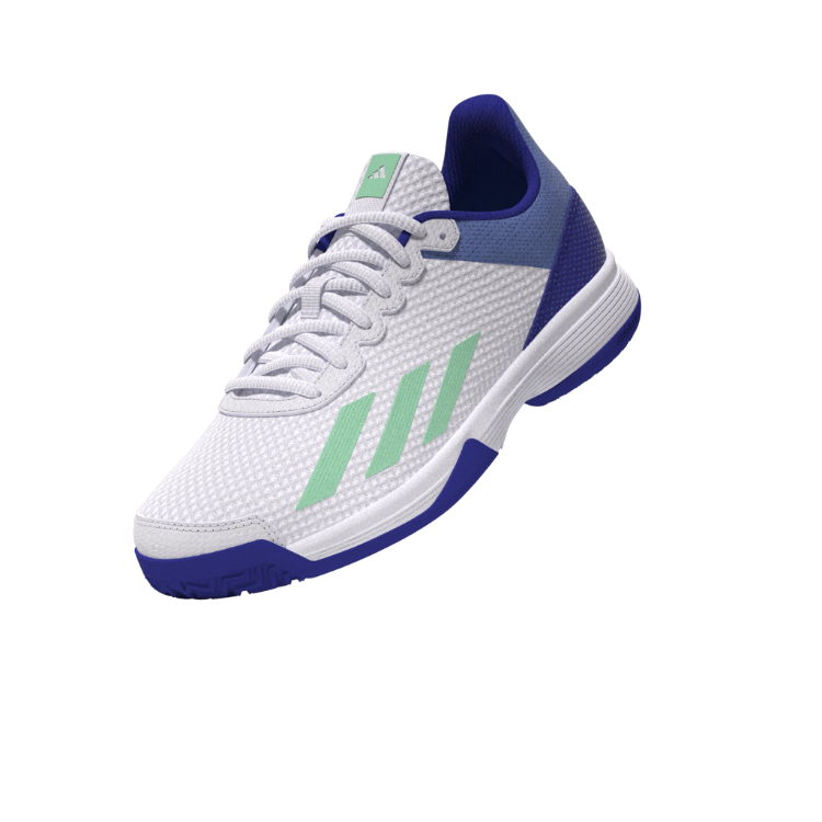 HP9715 Adidas Juniors' Courtflash Tennis Shoes Footwear White and Pulse Mint image 8