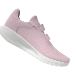 Picture of Adidas Tensaur Run 2.0 CF K pink white strap kids preschool running shoes GZ3436