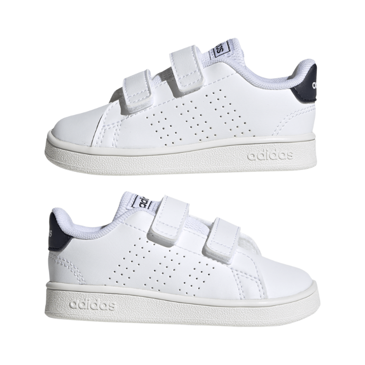 Adidas Advantage Sneakers White/Ink/Cloud White US Toddler Boy's Size FW2590 image 7