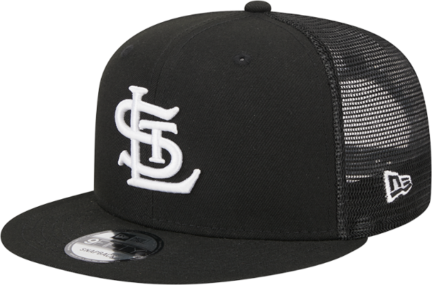 St. Louis Cardinals 950 Trucker White on Black Snapback Hat