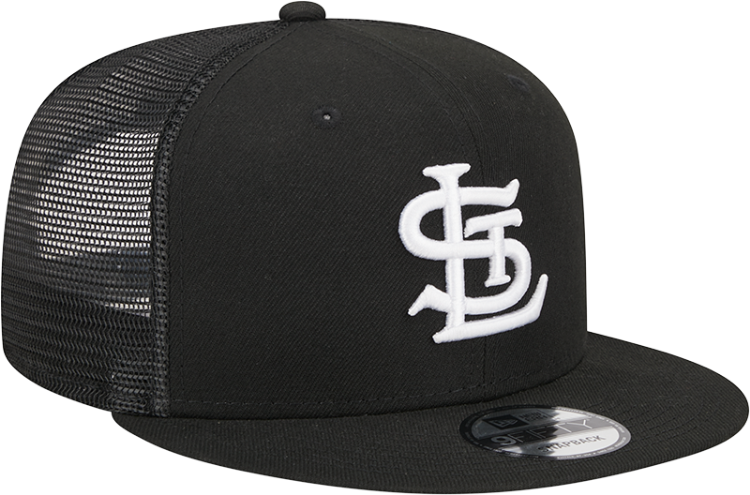St. Louis Cardinals 950 Trucker White on Black Snapback Hat