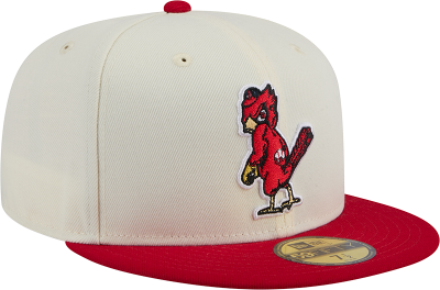 New Era St. Louis Cardinals White Cooperstown Collection Alternate Chrome 59FIFTY Fitted Hat front view
