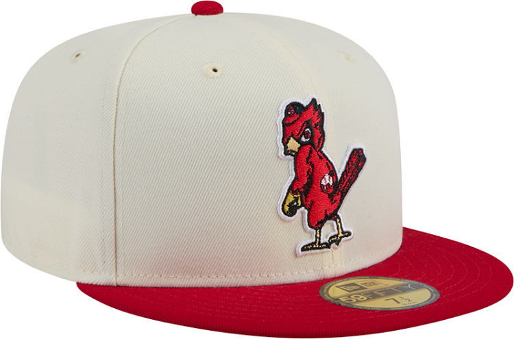 New Era St. Louis Cardinals White Cooperstown Collection Alternate Chrome 59FIFTY Fitted Hat front view