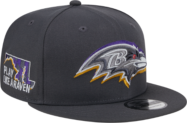 Baltimore Ravens New Era 2024 NFL Draft On-Stage 9FIFTY Snapback Hat - Black