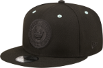 Men's Charlotte FC New Era Black Logo Classic 9FIFTY Snapback Hat