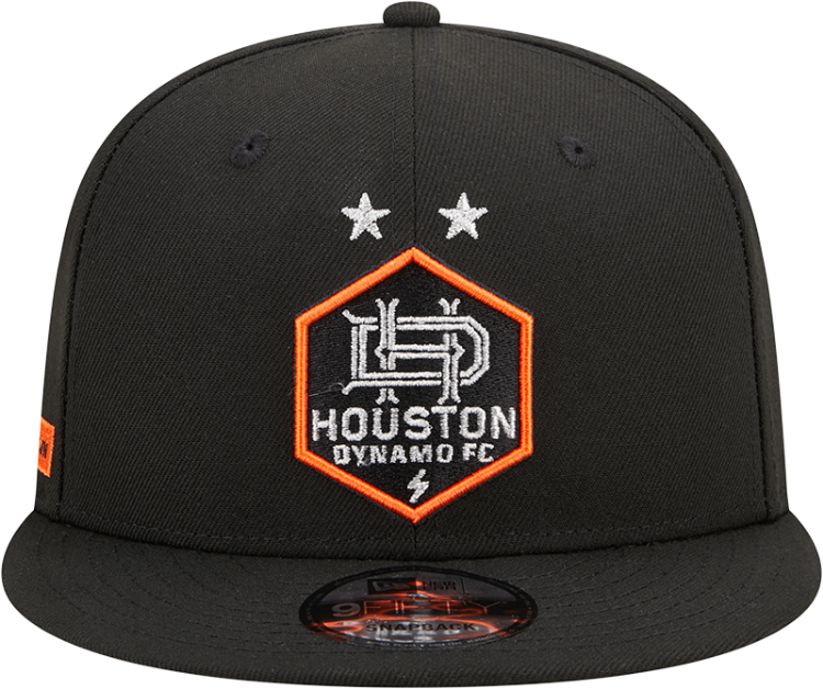 New Era Adult Houston Dynamo 2023 9Fifty Logo Black Adjustable Hat back view