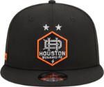 New Era Adult Houston Dynamo 2023 9Fifty Logo Black Adjustable Hat