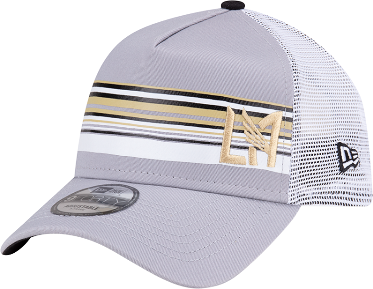 New Era Adult Los Angeles FC 9Forty Off White Trucker Hat front view