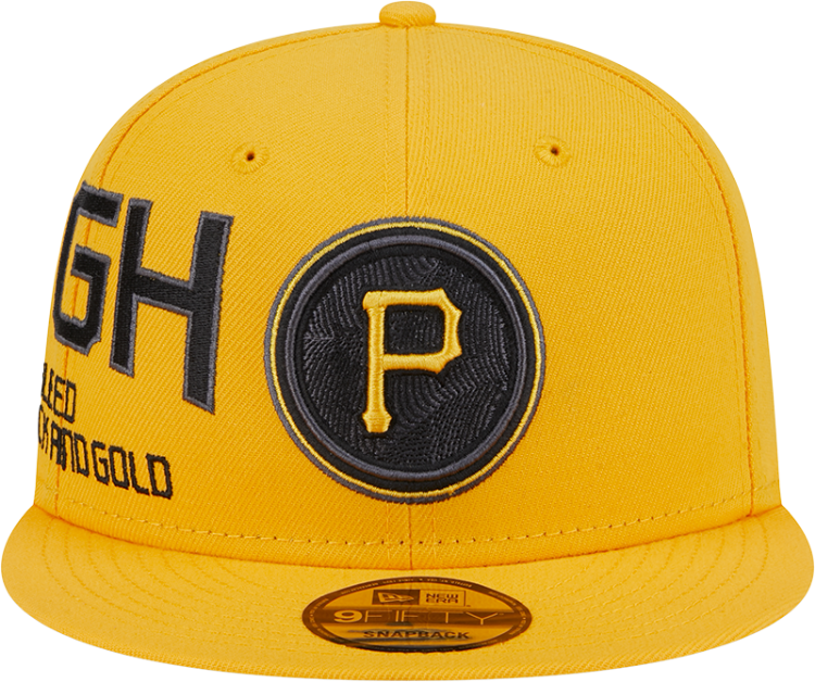 Men's Pittsburgh Pirates New Era Gold City Connect Icon 9FIFTY Snapback Hat back view