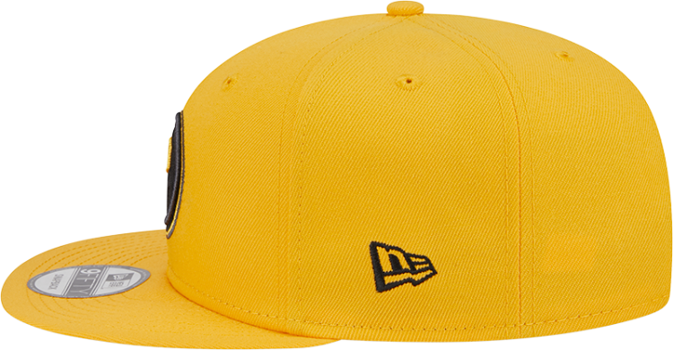 Men's Pittsburgh Pirates New Era Gold City Connect Icon 9FIFTY Snapback Hat detail view
