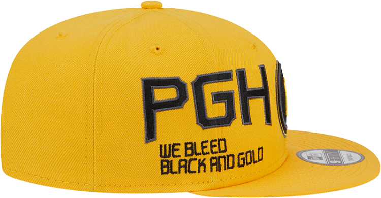 Men's Pittsburgh Pirates New Era Gold City Connect Icon 9FIFTY Snapback Hat image 5