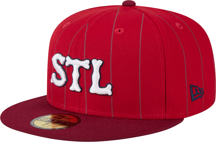 Men's St. Louis Cardinals New Era Red 2024 City Connect Throwback 59FIFTY Fitted Hat