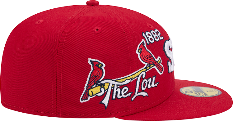 Men's St. Louis Cardinals New Era Red 2024 City Connect Icon 59FIFTY Fitted Hat