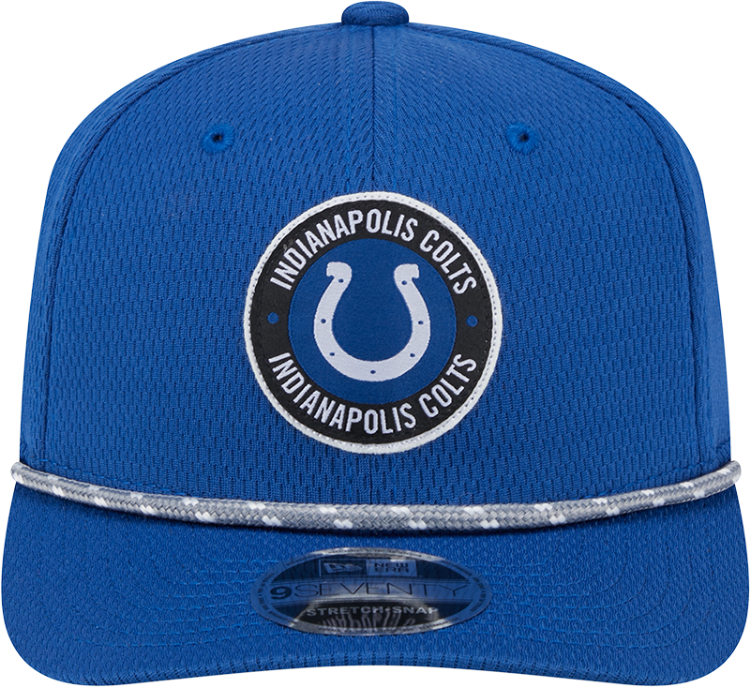 New Era Indianapolis Colts 2024 Sideline Stretch 9SEVENTY Adjustable Hat back view