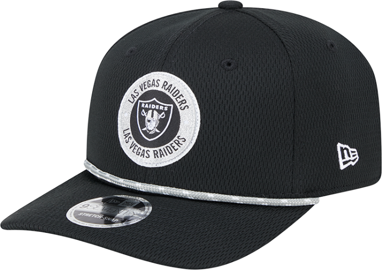 New Era Las Vegas Raiders 2024 Sideline Stretch 9SEVENTY Adjustable Hat side view