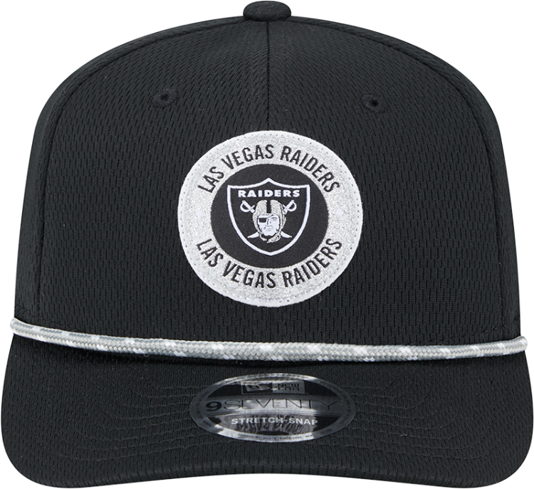 New Era Las Vegas Raiders 2024 Sideline Stretch 9SEVENTY Adjustable Hat back view