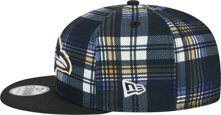 New Era 2024 Baltimore Ravens Statement Grey Sideline 950 Snapback Adjustable Hat detail view