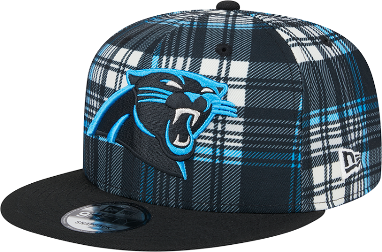 New Era 2024 Carolina Panthers Statement Grey Sideline 950 Snapback Adjustable Hat front view
