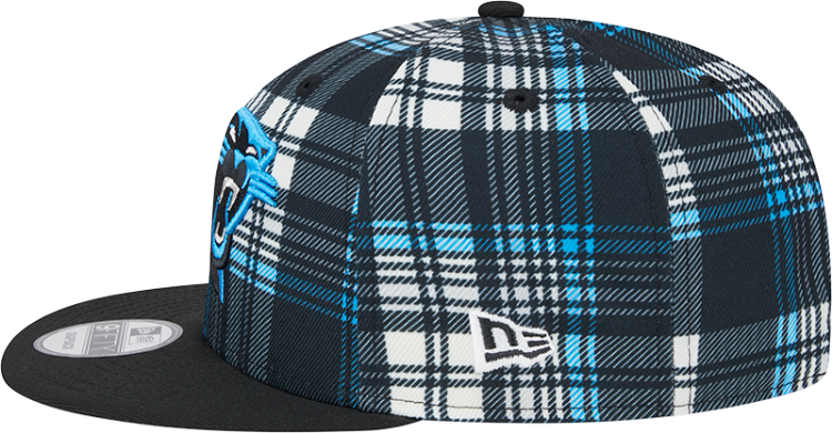 New Era 2024 Carolina Panthers Statement Grey Sideline 950 Snapback Adjustable Hat detail view
