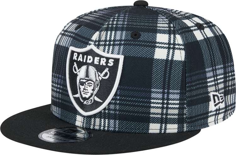 New Era 2024 Las Vegas Raiders Statement Grey Sideline 950 Snapback Adjustable Hat front view