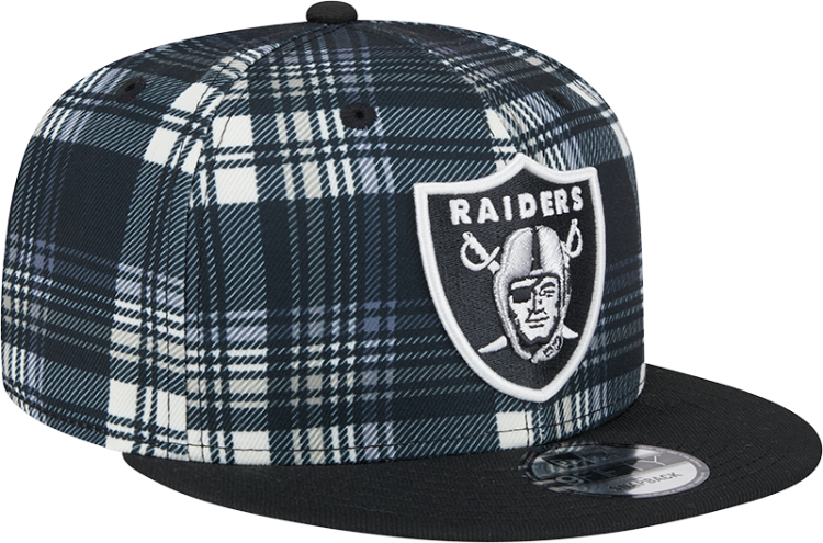 New Era 2024 Las Vegas Raiders Statement Grey Sideline 950 Snapback Adjustable Hat side view