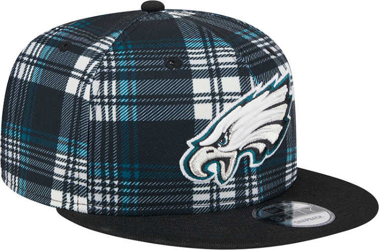 New Era 2024 Philadelphia Eagles Statement Grey Sideline 950 Snapback Adjustable Hat side view