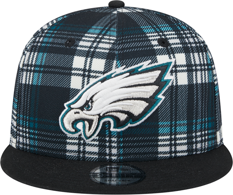 New Era 2024 Philadelphia Eagles Statement Grey Sideline 950 Snapback Adjustable Hat back view