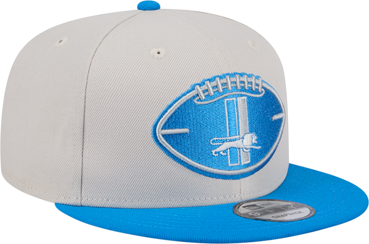 Detroit Lions New Era 2024 Sideline Historic 59FIFTY Fitted Hat - Stone/Black front view