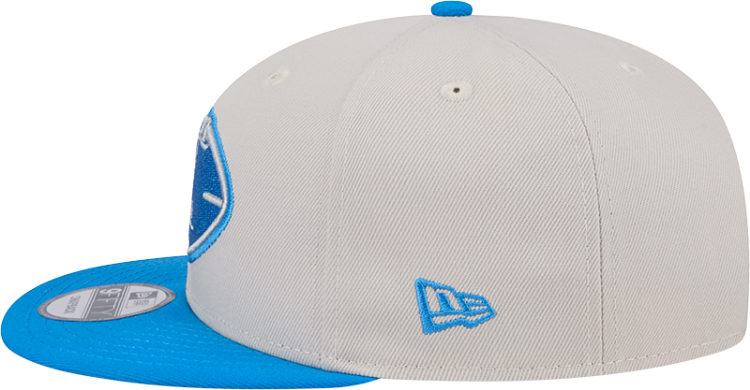 Detroit Lions New Era 2024 Sideline Historic 59FIFTY Fitted Hat - Stone/Black detail view