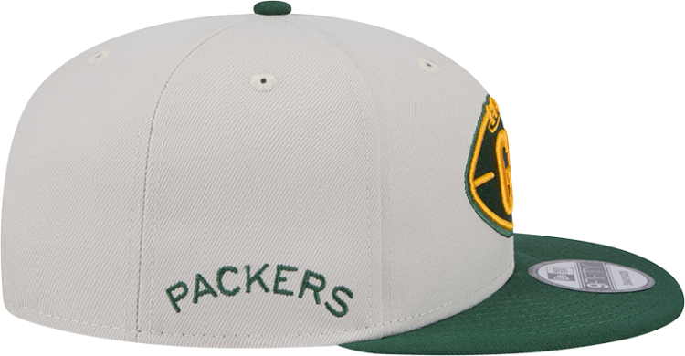 Green Bay Packers New Era 2024 Sideline Historic 59FIFTY Fitted Hat - Stone/Black image 5