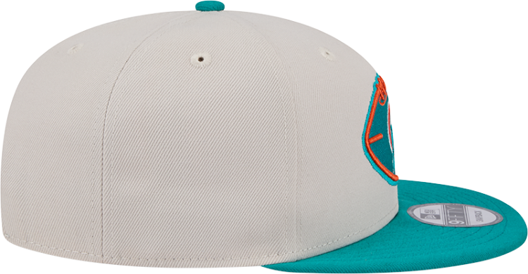 Miami Dolphins New Era 2024 Sideline Historic 59FIFTY Fitted Hat - Stone/Black