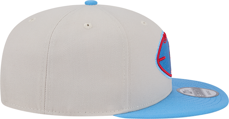 Houston Oilers New Era 2024 Sideline Historic 59FIFTY Fitted Hat - Stone/Black image 6