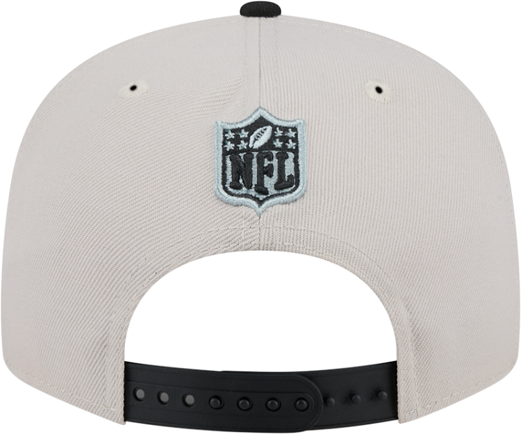 Oakland Raiders New Era 2024 Sideline Historic 59FIFTY Fitted Hat - Stone/Black