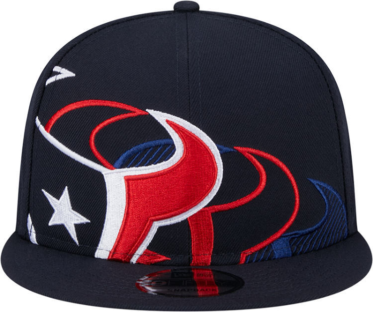 Houston Texans New Era Team Shadow Navy 9FIFTY Snapback Hat back view