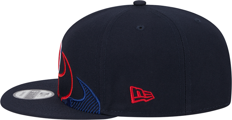 Houston Texans New Era Team Shadow Navy 9FIFTY Snapback Hat detail view