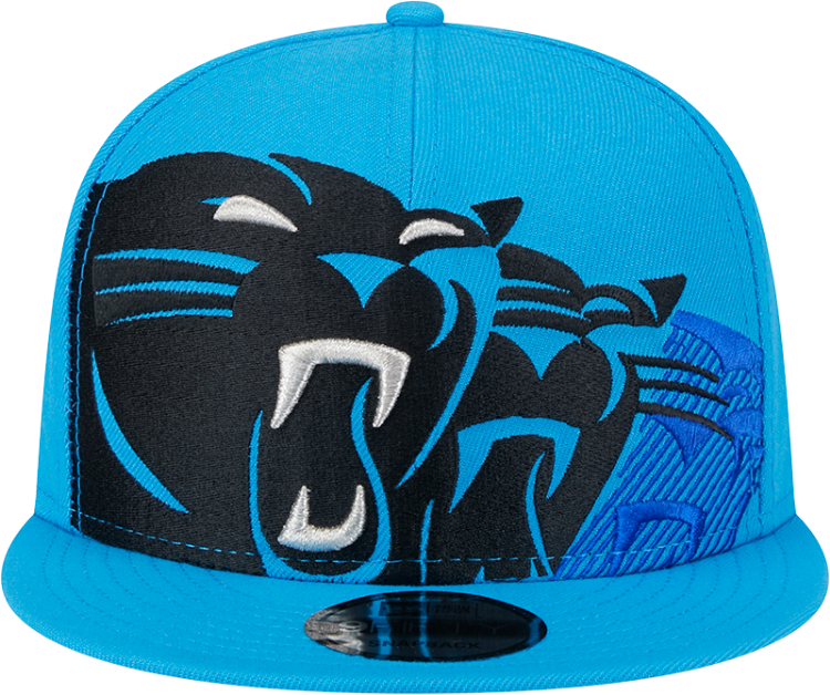 Carolina Panthers New Era Team Shadow Navy 9FIFTY Snapback Hat back view