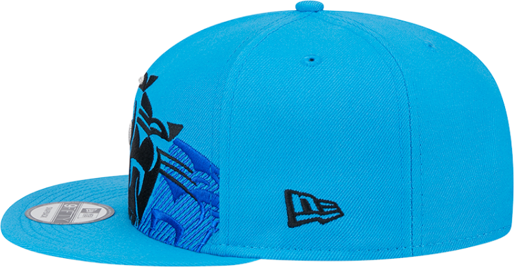Carolina Panthers New Era Team Shadow Navy 9FIFTY Snapback Hat detail view
