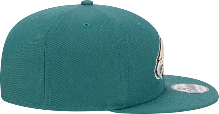 Men's Philadelphia Eagles New Era Midnight Green City Art 9FIFTY Snapback Hat image 5