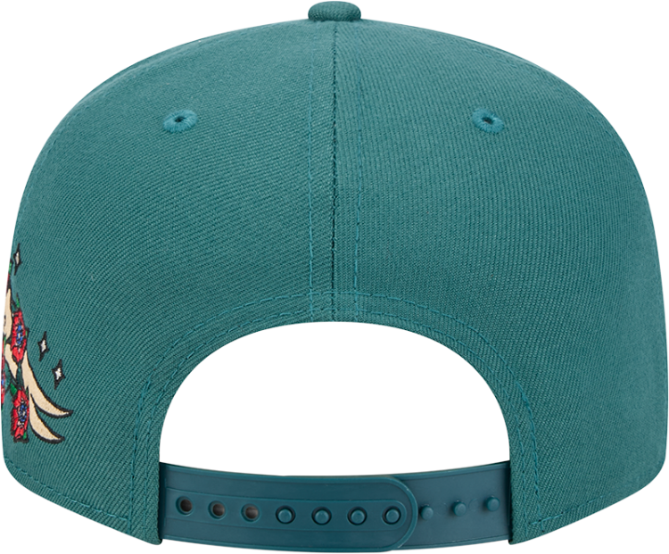 Men's Philadelphia Eagles New Era Midnight Green City Art 9FIFTY Snapback Hat image 6