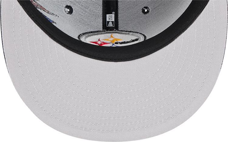 Men's Pittsburgh Steelers New Era Black City Art 9FIFTY Snapback Hat image 7