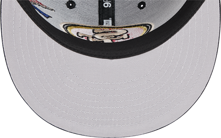 Men's New Era Black San Francisco 49ers City Art 9FIFTY Snapback Hat image 7