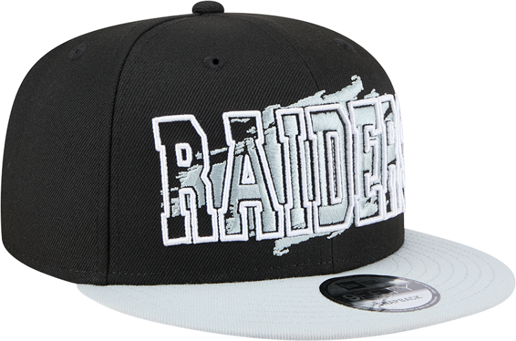 Men's New Era Las Vegas Raiders Splatter 950 Snapback Hat front view