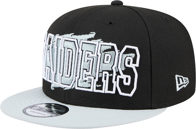 Men's New Era Las Vegas Raiders Splatter 950 Snapback Hat side view